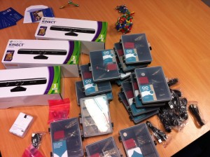 Arduino and Kinect equipment