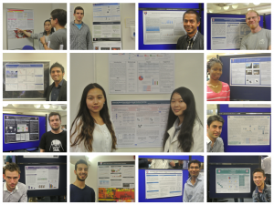 MSc students complete with poster.