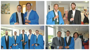 A good vintage: A sea of blue gowns equals talented PhD students.