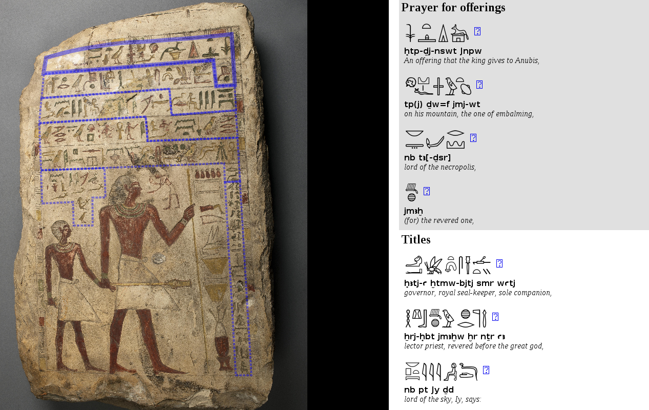 Interpreting the Hieroglyphs