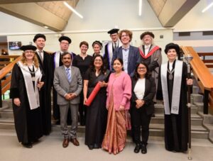 PhD examining committee, paranymphs, and family