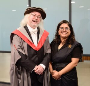 Simon and Indushree, PhD graduation 2022