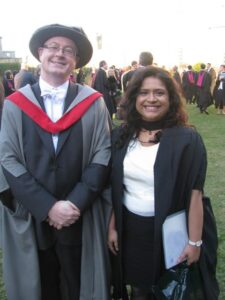 Simon and Indushree, MSc graduation 2012